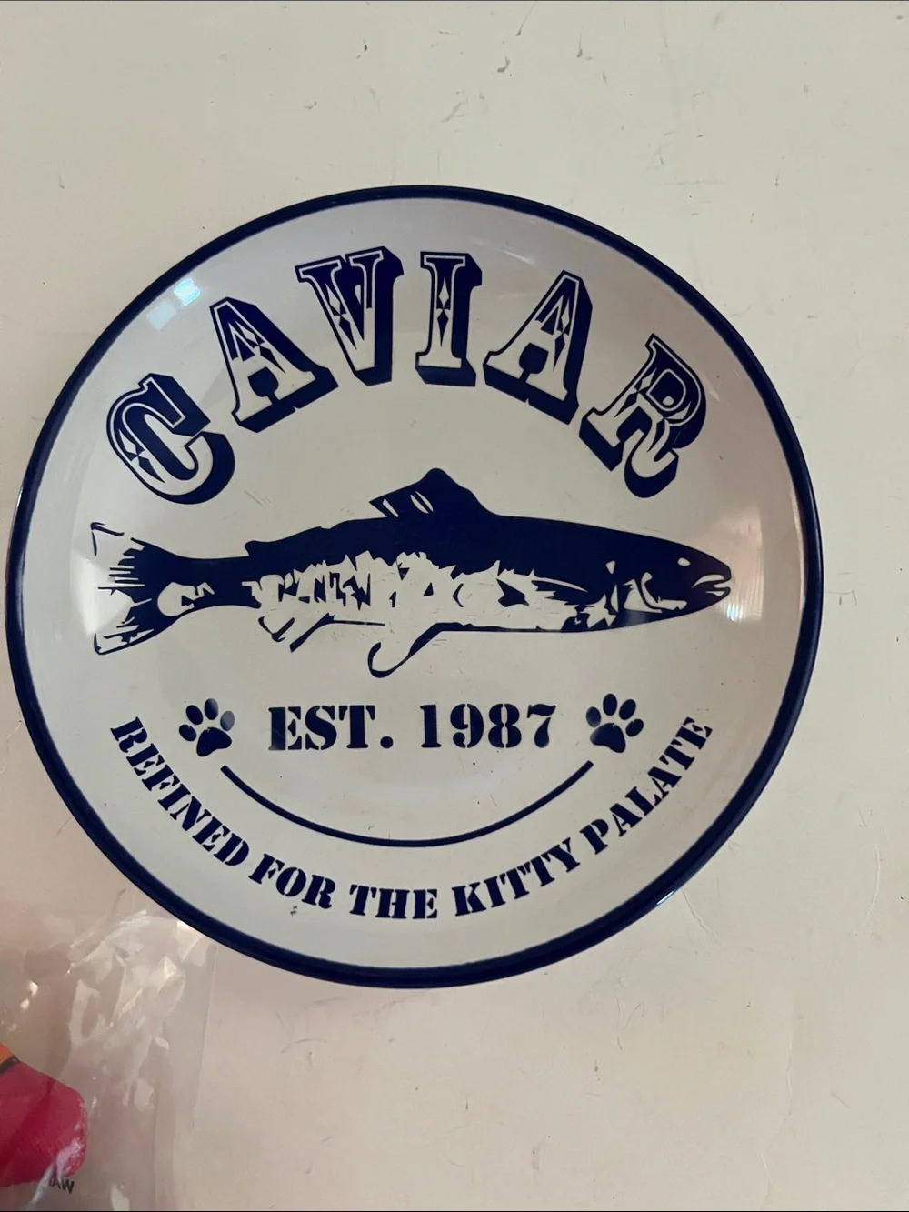 Caviar Cat Dish and Zoom Catnip Pack Rats Plush Cat Toy Set -